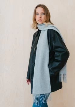 Cashmere Scarf In Light Grey Melange