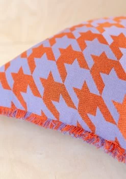Lilac Houndstooth Cotton Cushion Cover -Cozy Scarves Shop CCHTLI12 LilacHoundstoothCottonCushionCover 3 0a8a55c9 53b6 47b6 adb0 e53e08edaa5e