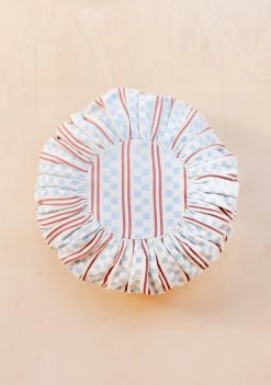 Blue Stripe Cotton Cushion Cover