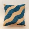 Textured Stone Wave Cotton Cushion Cover