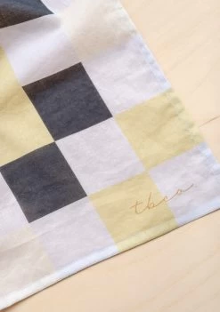 Cotton Square Scarf In Lilac Checkerboard -Cozy Scarves Shop CTSCCBLI12 CottonScarf LilacCheckerboard 4