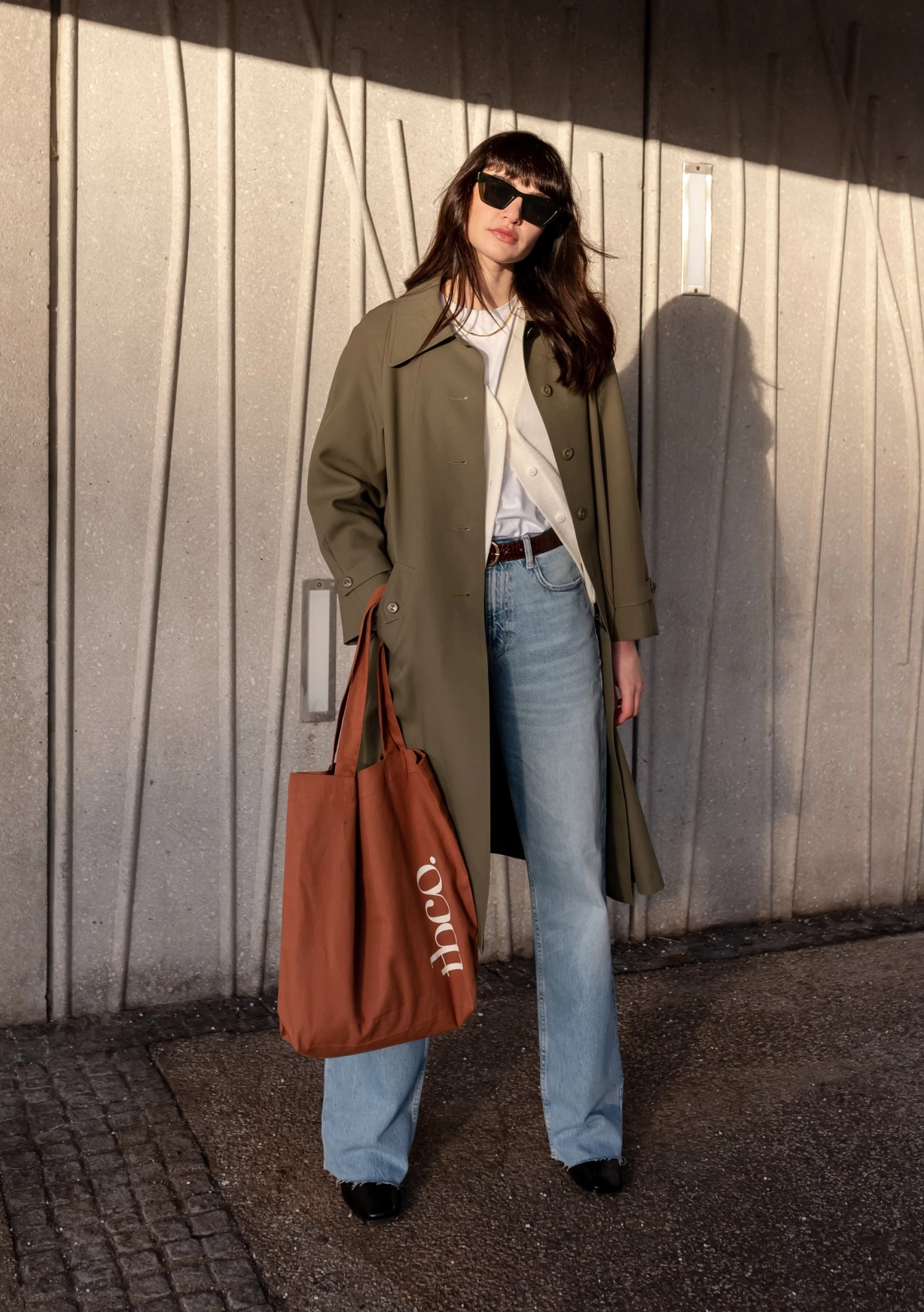 TBCo Recycled Cotton Tote In Rust 1 TBCo Recycled Cotton Tote In Rust