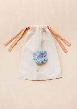 Cotton Pyjamas In Blue Scallop -Cozy Scarves Shop PJSHPLBL12 CottonPyjamas BlueScallopSet 8