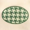 Green Houndstooth Cotton Placemats Set Of 2