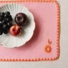 Cotton & Linen Placemats Set Of 2 In Pink