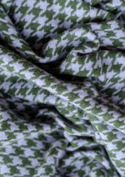 Men's Lambswool Scarf In Olive Houndstooth -Cozy Scarves Shop SCLHTOL11 LambswoolScarfinOliveHoundstooth 3 40f9a9c2 c78d 4387 b271 8145f7369b83
