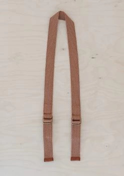 Recycled Picnic Shoulder Strap -Cozy Scarves Shop SPSRTRP RecycledLongShoulderPicnicStrapinRust 2