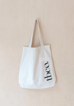 TBCo Recycled Cotton Tote In Ecru