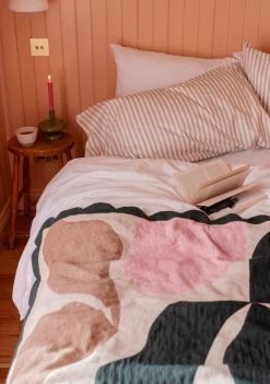 Cotton Throw In Green Abstract -Cozy Scarves Shop THABGR12 CottonThrow GreenAbstract 3